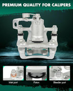 SCITOO Rear Right Brake Caliper With Bracket 19B6810 Compatible For Kia For Rio 2012-2017
