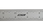 12-Inch Replacement Blade for Combination Square – 16R Graduations (1/32", 1/64", 1/50", 1/100") | Hardened Steel, Etched & Black-Filled (Blade Only)
