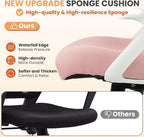 HYLONE Drafting Chair Tall Office, Ergonomic Standing Desk Stool Adjustable Drafting Chair Big Tall Drafting Office Chair Pink