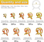 111pcs 6-22mm Spring Band Hose Clamp Kit,Tube Fastener Clips For Fuel Line Water Clamps