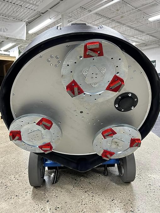 Concrete Floor Grinding Discs, Diamond Metal Grinding Tooling for Lavina Grinders, Concrete Preparation & Thin Epoxy Remove, Double Arrow Segments 30/40 Grit Soft Bond, Pack of 9