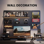 Pegboard, Metal Peg Board, Pegboards Wall Organizer with 76 Pcs Hooks, Sturdy Peg Board for Garage Tool Organization, Home & Office Wall Decoration (Grey, 4 Pack)