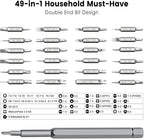 49-in-1 Precision Screwdriver Set, Tiny Torx Screwdriver Fits Glasses, Magnetic Repair Tool Kit For Laptop, Iphone, Macbook, Tablet, Computer, Ps5, Electronics, Watch, Xbox, Camera