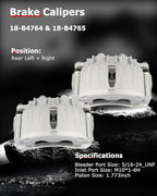 cciyu Front & Rear Disc Brake Calipers Assembly w/Bracket For Cadillac 2002-2006,For Chevy 2000-2006,For GMC 2000-2006 18-B4729 18-B4728 18-B4764 18-B4765