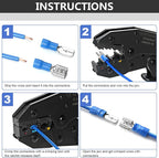 Qibaok Wire Terminals Crimping Tool Kit with 800 PCS Wire Connectors