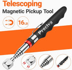 Preciva Telescoping Magnetic Pickup Tool Set - with 16 lb Pick Up Sticks, Telescoping Flexible LED Flashlight, Flexible Magnet Pick Up Sweeper - Fathers Day Christmas Day Gifts for Men