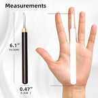 BAIQI Carve Tool Set High Carbon Steel Sharp Engrave Kit 5 Pcs Hand Carve Tool Kit for Wood Soap Stone Seal Sculpture Engraving Cutting Knife Set DIY Craft