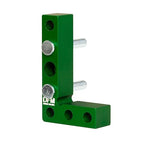 Small Square and Center Finder - Made in USA Versatile Woodworking Tool with 11/32" Center Marking Hole for Larger Pencils, Carpenter Tool for Accurate Line Transfers (Green)