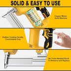 18 Gauge Cordless Brad Nailer Compatible with Dewalt 20V Battery (Not Included), Nail Gun/Staple Gun Battery Powered with 2000 Nails, Drives up to 1-1/4in Nails & Crown 7/8in Staples
