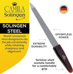 CS16 Sapphire Metal Nail File for Natural Nails Fingernail and Toenail Care, 3.5" Double Sided Coarse and Fine for Manicure and Pedicure