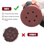 100 PCS 6 Inch Sanding Discs 180 Grit Hook and Loop Sandpaper, Round Orbital Sand Paper Discs for Sander