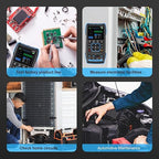 3in1 Upgrade Handheld Oscilloscope/Multimeter/DDS Generator Digital Oscilloscope with Double Channel, 250MS/s Sampling Rate, 50MHz Bandwidth, 19999 Counts, Voltage, Current, Capacitor, Resistor, Diode