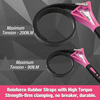 ValueMax 2-piece Strap Wrench Set, Adjustable Oil Filter Wrench with Max Diameter 4" (Small) and 6"(Large), Jar Opener, Pipe, Plumbing, Purple