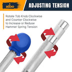ALBO Automatic Center Punch Set – 3 Heavy Duty Spring Loaded Punch Tools for Metal, Wood, Steel – Precision Tips, Galvanized & Blackened Options, Storage Box – Ideal for DIY, Workshop & Professionals