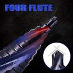 Four Spiral Flute Cobalt Step Drill Bit, 1/4"-1-1/8" M35 Cobalt Step Drill Bit Wear-Resistant AlTiN Coated, 1/4" Hex Shank for Hole Drilling in Stainless Steel, Copper, Aluminum, Wood, Plastic