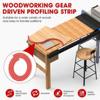 Flexible Router Edge Guide,Professional Router Templates for Woodworking Accessories,Flexible Curve Guide for Precise Thread Border, Curve and Arc Angle Positioning(RED 78INCH)