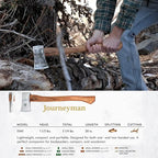 1844 Helko Werk Germany Axe Collection - 5 Classic Axes Set - Expedition, Forester, Scout, Journeyman, Pathfinder Hatchet