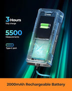 Laser Measuring Tool, CIGMAN 393ft Green-Beam Laser Measure, Outdoor Laser Measurement Tool with 4X Camera, P2P Technology, IP68, Rechargeable Laser Distance Meter, Length, Area, Volume, Angle Sensor