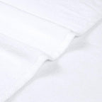 Amazon Basics 100% Cotton Soft Quick-Dry Bath Towel Set, 8-Piece, White, 10" x 7"