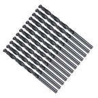 Drill Bit, 4.9mm Cutting Diameter, 4241 HSS Nitriding Black 118° Cutting Angle Versatile Jobber Bits - (Applications: for Drilling Plastic Wood Soft Metal), 12-Pieces