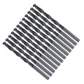 Drill Bit, 4.8mm Cutting Diameter, 4241 HSS Nitriding Black 118° Cutting Angle Versatile Jobber Bits - (Applications: for Drilling Plastic Wood Soft Metal), 12-Pieces