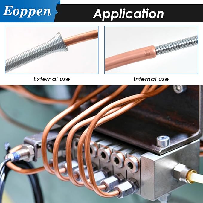 Spring Tubing Benders Kit 1/4, 5/16, 3/8, 1/2 and 5/8 Inch 5 in 1 Tube Bender Set for Copper, Brass, Aluminum and Thin Steel Tube