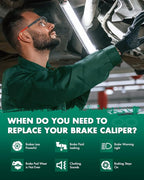SCITOO Rear Right Brake Caliper With Bracket 18B5398 Compatible For Chrysler Town & Country 2012-2016, For Dodge Grand Caravan 2012-2020, For Ram C/V 2013-2015, For Volkswagen For Routan 2012-2014