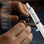 Angerstone 40% Concentration Diamond Polishing Compound Kit of 10 Lapping Compound 80,000 to 450 Grit, Professional Stropping Compound for Metal Jewelry Glass Resin Marble Watch Diamond Paste