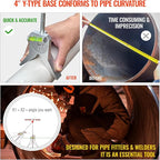 Upgraded Pipe Center Finder, Pipefitter Tool with Centering Head, Pipe Marker Centering Tool to Measure Pipe Diameter, Suitable for Marking and Positioning of 1/2" and Larger Diameter Pipe