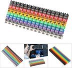 Wire Number Labels, 0.1 x 0.1in Colorful Wire Number Tube Cable Marker, Digital Number Clip on Wire Marker, Plastic Wire Numbering Marker for Wires Management, 150Pcs