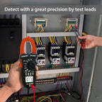 AIOMEST Digital Clamp Meter, TRMS 6000 Counts Multimeter NCV Tester for AC/DC Voltage Current Capacitance Temp Frequency Resistance Measuring with Backlit AI-7200B