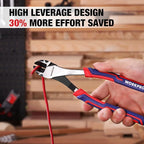 WORKPRO 8 Inch High Leverage Diagonal Pliers, Wire Cutters Heavy Duty in CRV Steel, Diagonal Cutters for Cutting Wires