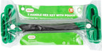 10-Piece Green Torx Star T-Handle Allen Hex Key Wrench Set（T9-T50-7.4 inches long， CR-V Material, Printed Specifications, Versatile Tool for DIY