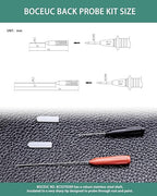 Electrical Back Probe Needles, 8pcs Back Probe Kit Automotive for Instrument Parts Accessories 2mm Socket Test Leads Diameter 0.7mm Pins Fine Tester Puncture