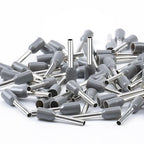 AIRIC 1000 Pcs UL Listed Wire Ferrule Connectors 20 Gauge - DIN Standard - Crimp Copper Ferrules Terminals Wiring Electrical Connector Nylon Insulated Pin Cord End Terminal 20 AWG, Grey