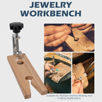 Jewelers Tools Set, Ring Making Kit, Silversmithing Starter Kit, Ring Sizer Mandrel Measuring Tool, Jeweler Saw Frame, Bench Pin Clamp Silversmithing Supplies