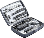68-in-1 Ratcheting Screwdriver Set, Pocket Size, Versatile Ratchet Handle for Mechanics, DIY, Bicycle, Car, Electronics Maintenance (9902)