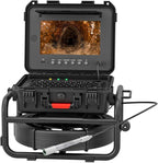 Sanyipace Sewer Camera Self-Leveling 100FT/30M, Drain Camera with 512Hz Transmitter, Meter Counter, Pipe Inspection Cámara with Microphone Speaker DVR Recorder, 32GB TF Card, Guide Wheel (7mm Cable)