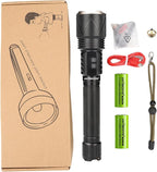 USB-C Rechargeable Tactical Flashlight 10000 High Lumens, XHP360 70W Super Bright LED Flash Lights with Zoomable & 1600ft Beam, Long Lasting Powered Handheld Flashlight for Home, Emergencies, Camping