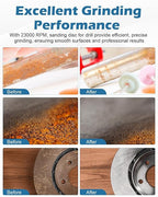 3 inch Sanding Discs Roll Lock Quick Change Discs, 30PCS 36 Grit Grinding Disc Set with 1pcs 1/4'' Holder for Die Grinder, Discs & Backing Pad - R-Type Roll Lock Sandpaper Discs.