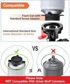 2pcs Foam Gun, Expanding Foam Spray Gun with Extension Tube, PU Foam Gun Applicator, No-Clean Foam Spray Gun, Teflon Coated Foam Gun for Caulking Foam Gun, Gap Filler Spray Gun
