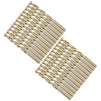 Drill Bit, 1/4" Cutting Diameter (6.35mm), 4241 HSS Black and Gold 118° Cutting Angle Versatile Jobber Bits - (Applications: for Drilling Plastic Wood Soft Thin Metal), 24-Pieces