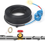 120V 2FT Self-Regulating Pre-assembled Water Pipe Heat Cable for Pipe Freeze Protection, Energy-Saving Pipe Heating Cable Keeps Water Flowing at -40°F