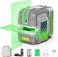 Laser Level Rechargeable, Huepar Pro Self Leveling Green Cross Line Laser Level Tool with Outdoor Pulse Mode, 18-Hour Long Runtime, 360° Magnetic Bracket, for DIY, Construction, Floor Tiles&Decoration