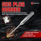 CSOOM SDS Plus Rotary Hammer Drill Bit 5/32"x4.33", Professional Concrete Drill Bit for Concrete, Brick, Stone and Cement Walls