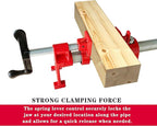 HimaPro 4-Pack 3/4 Inch H-Style Professional Pipe Clamp Set - Designed For Woodworking, Carpentry, Home Improvement, and DIY Jobs