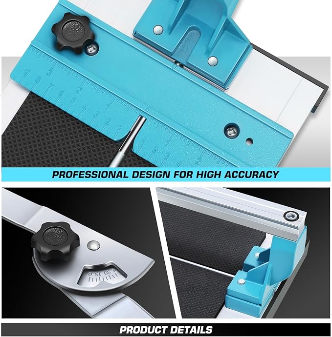 DNA MOTORING 40 Inch Manual Tile Cutter, Professional Porcelain Ceramic Tile Cutter, Professional Porcelain Slab Cutting Machine with Tungsten Carbide Cutting Wheel, TOOLS-00710