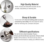 Rocaris Wire Buffing Wheel Brush Set, Wire Brush Set 1/8" Shank for Rotary Tools Accessories Polish Clean Tools, 120 Pack
