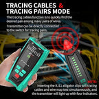 Network Cable Tester, Shielded Line Finder, Rechargeable Cable Tracer with Probe Tone, Multi-Function Wire Tracer, Ethernet LAN Network Cat5/6/7 Cable Maintenance Organizer, Telephone Line