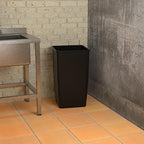 50 Gallon Black Square Commercial Trash Can